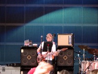 Phil Lesh and Furthur performing at the St. Augustine Amphitheatre during the first set.
