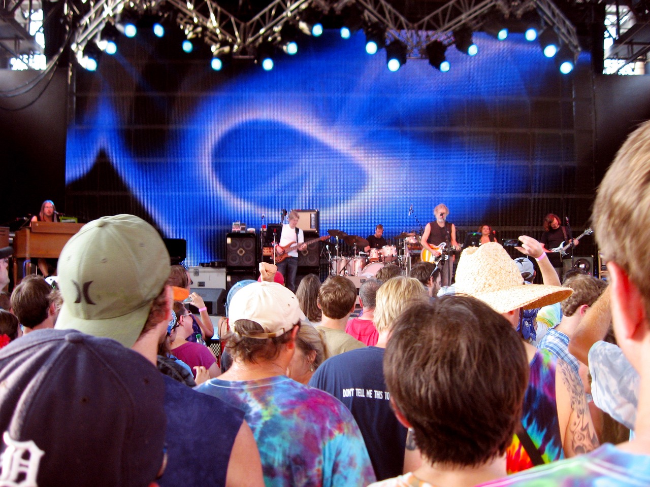 Furthur performing at the St. Augustine Amphitheatre during the first set.