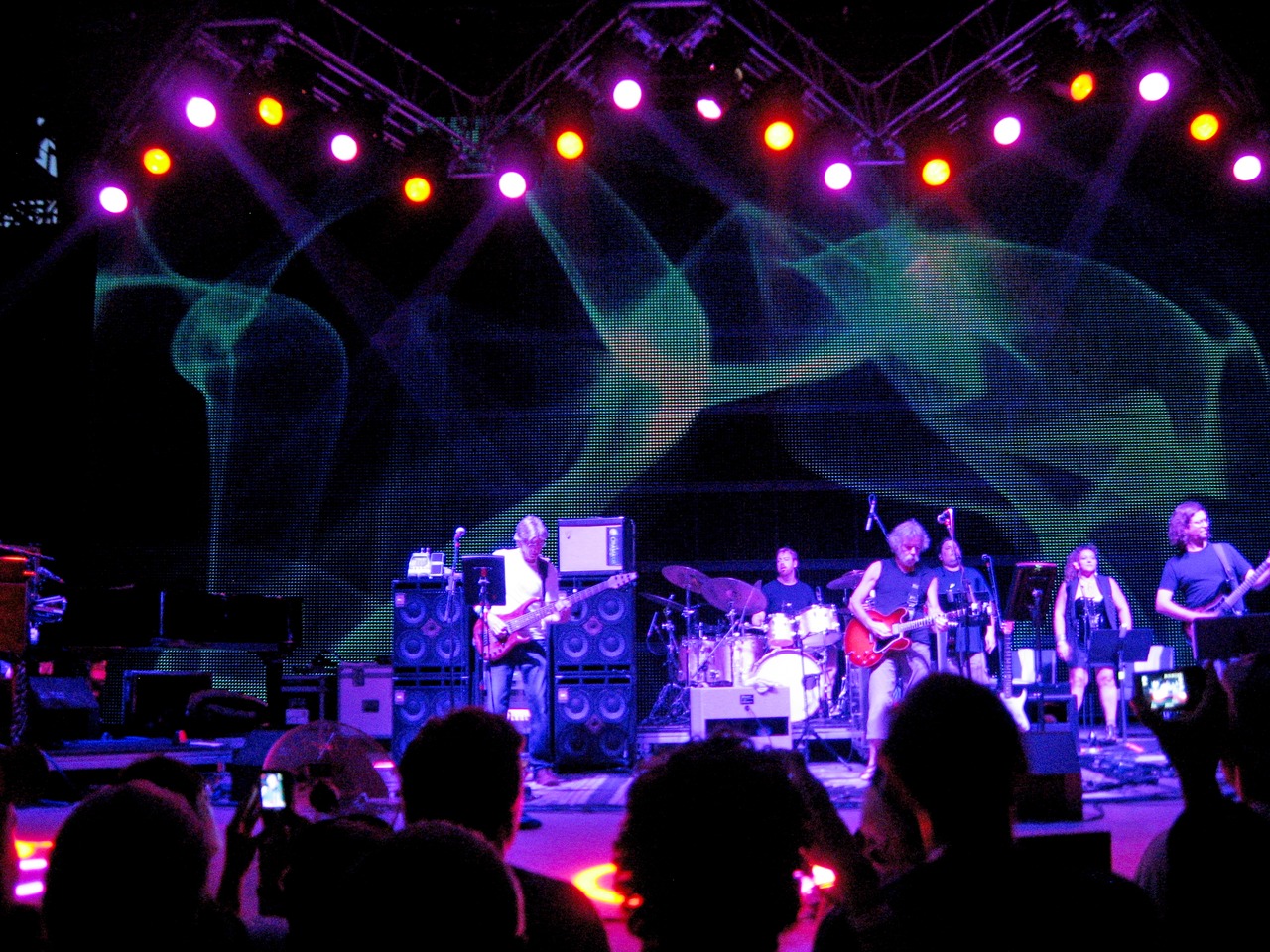 Furthur performing at the St. Augustine Amphitheatre during the second set.