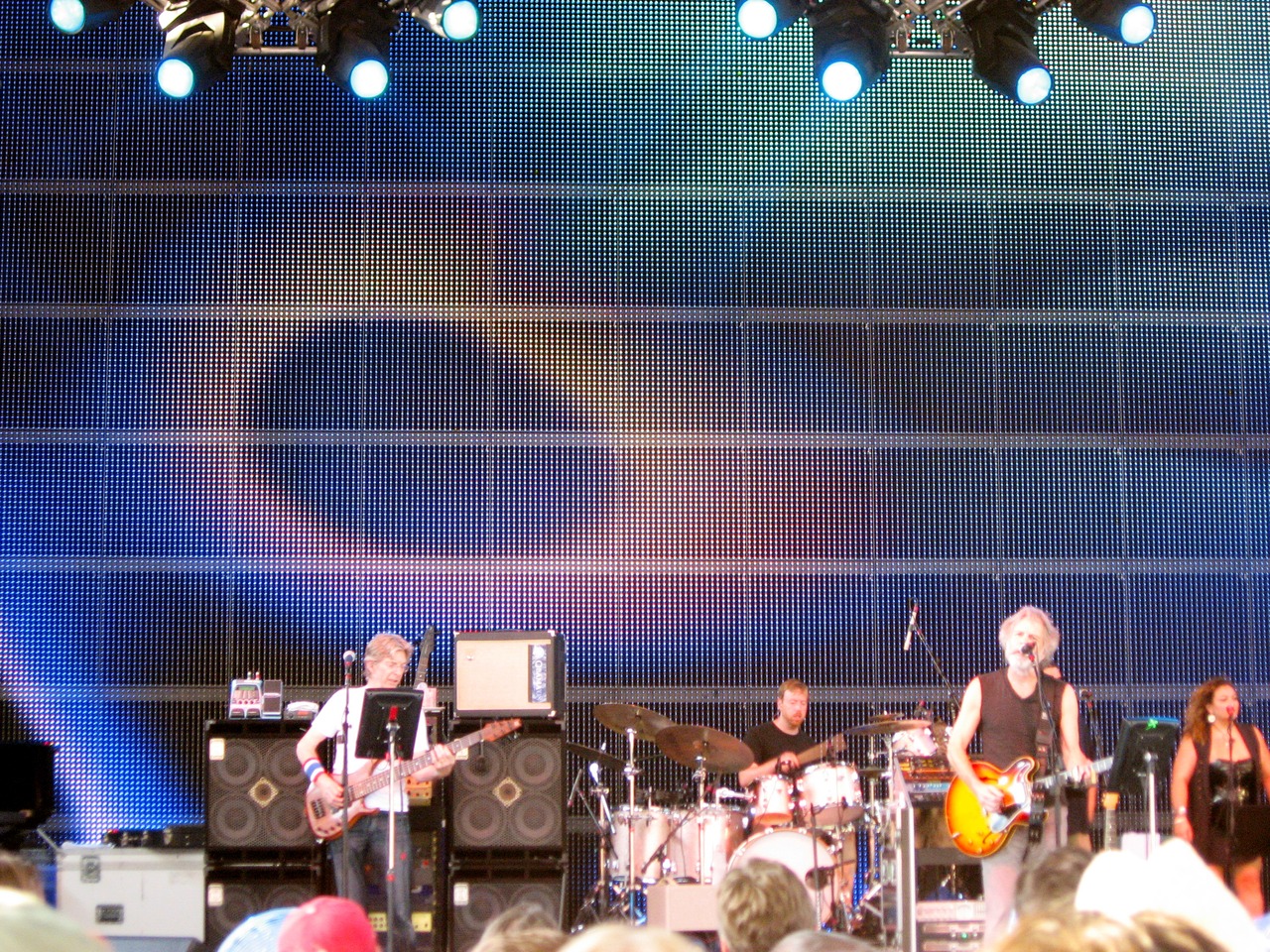 Furthur performing at the St. Augustine Amphitheatre during the first set.