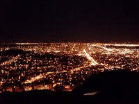 San Francisco lights from Twin Peaks.