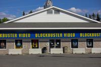 Blockbuster Video retail store still open for business in North Pole, Alaska.