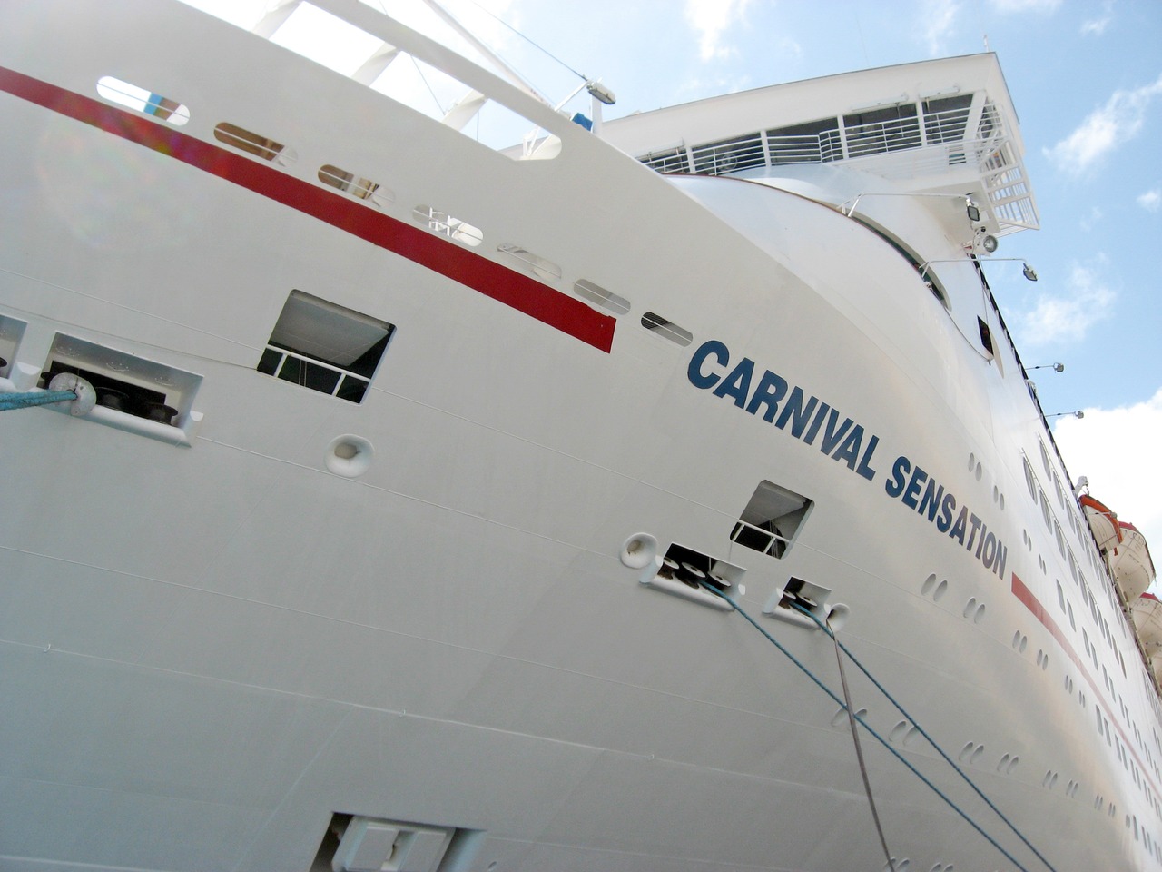 Carnival Sensation docked at Prince George Wharf, Port of Nassau.