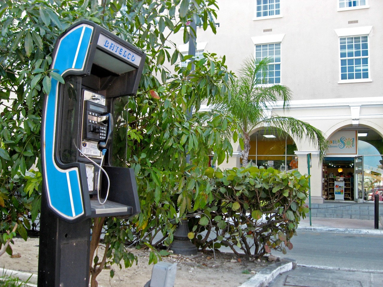 Pay telephone in the northwest corner of Rawson Square.
