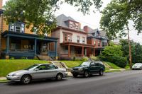 Two homes to the north of the old style single family home at 359 South Atlantic Avenue (1913) in the Friendship neighborhood of Pittsburgh, Pennsylvania.