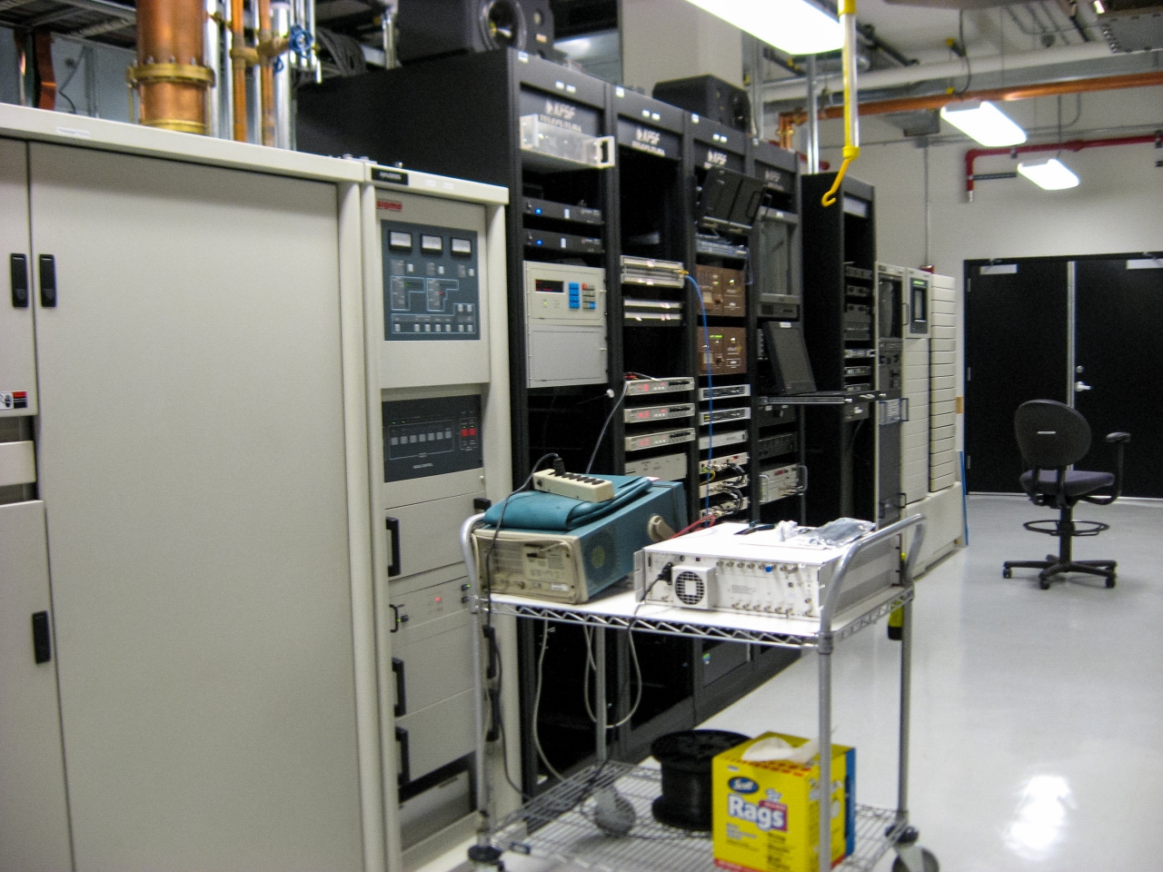 The bays of equipment for KFSF 66 at Sutro Tower.