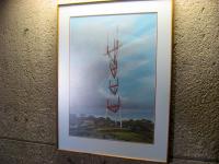 A painting of Sutro Tower decorates the corridor.