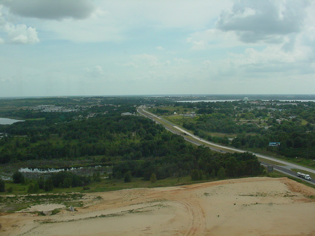 View of Clermont from atop the Citrus Tower.
