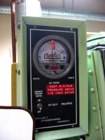 Vacuum Atmospheres Corp. HE-63P Pedatrol pressure regulator on the HE-43 Dri-Lab glove box.