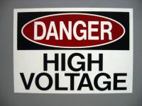 Sign: Danger High Voltage.