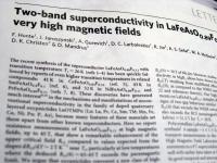Close-up of a Applied Superconductivity Center publication.