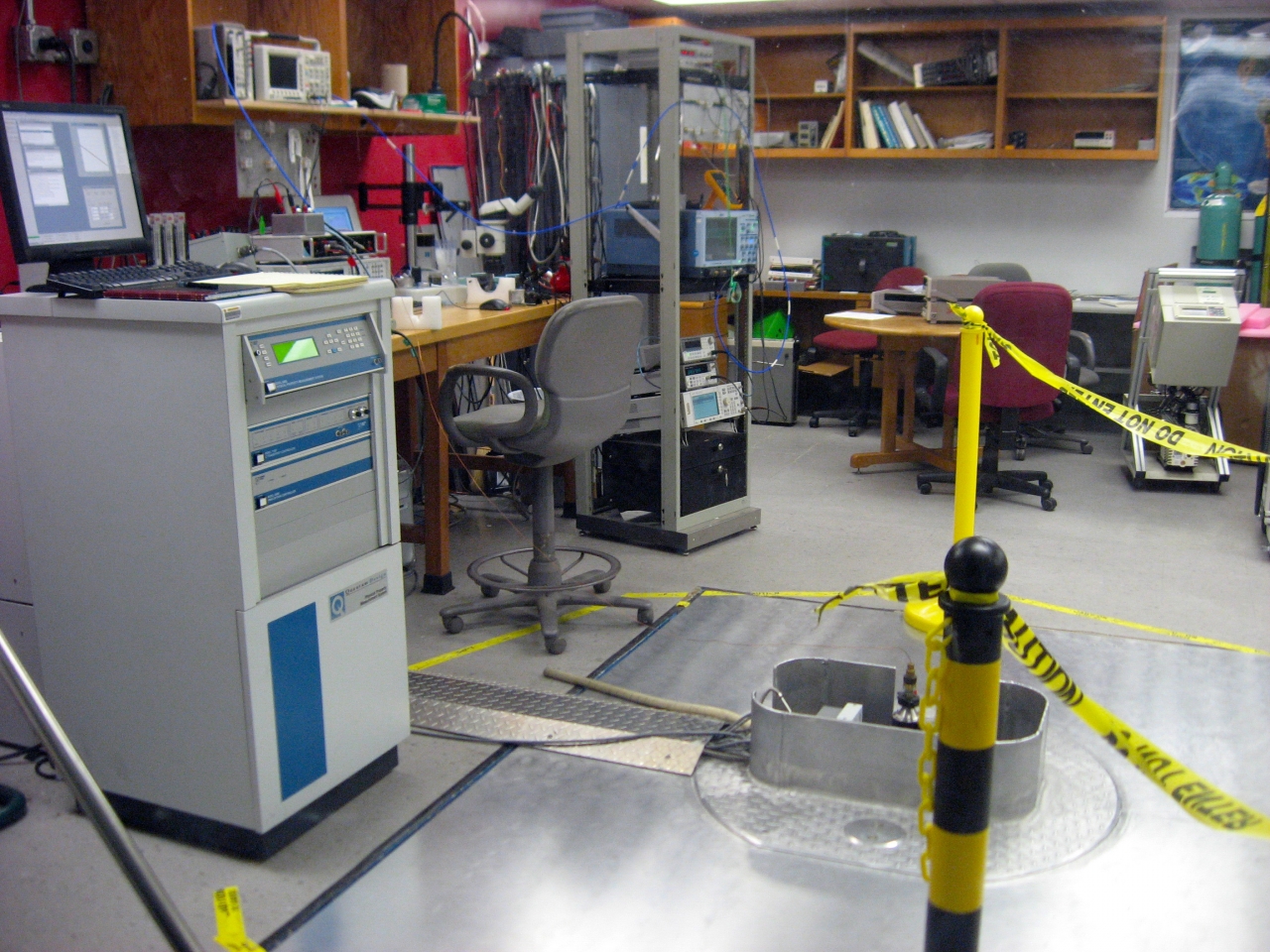 Cryogenics lab and equipment.