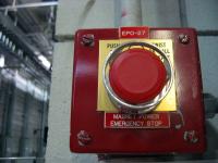 Magnet power emergency stop button EPO-27 for the 45 Tesla Hybrid magnet in the DC Field wing.