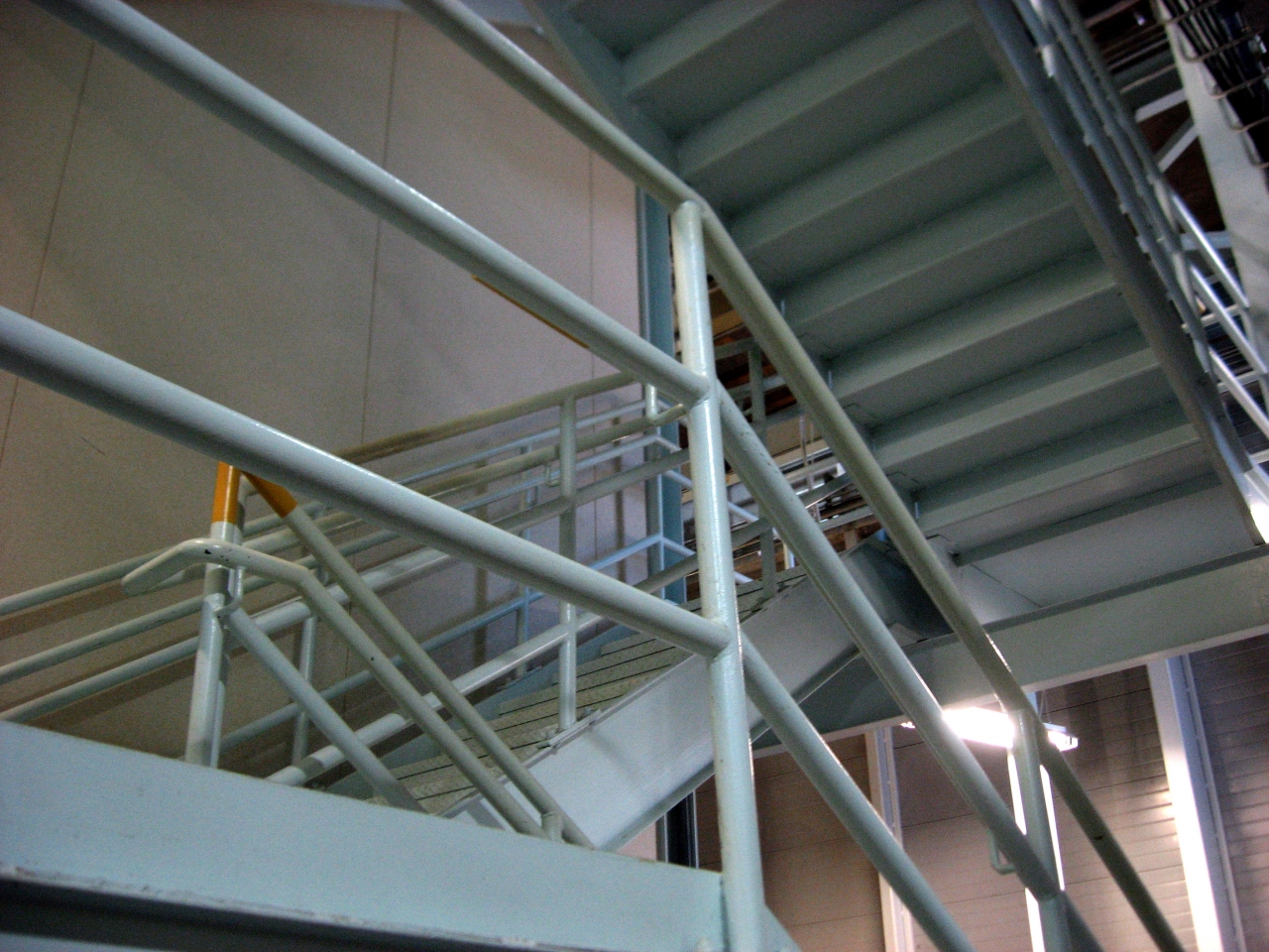 Stairway at the 45 Tesla Hybrid magnet in the DC Field wing.
