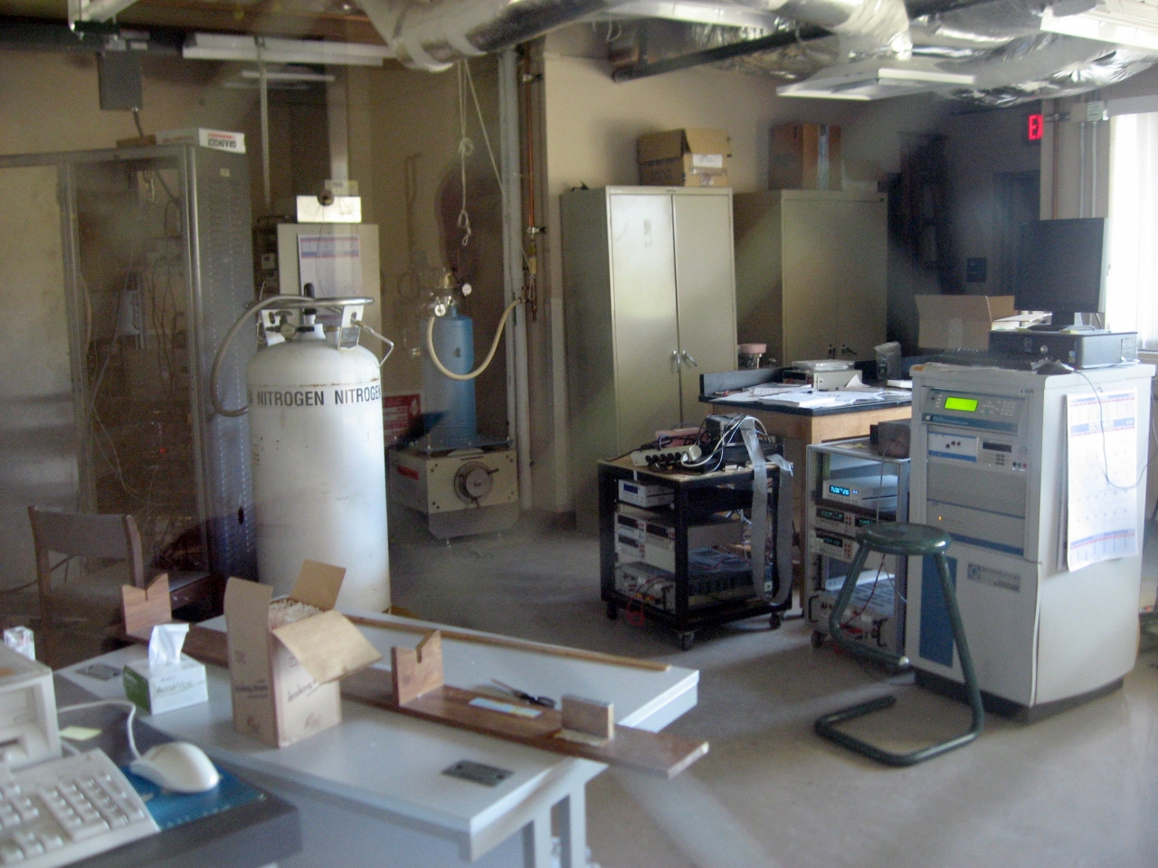Magnet laboratory and equipment.