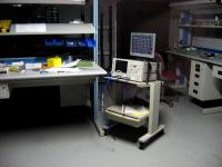 Test equipment in a laboratory.