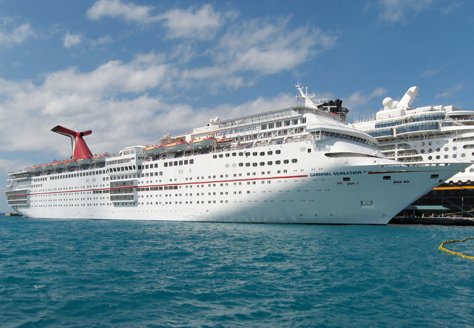 Photo Credit: David July — My postcard picture of Carnival Sensation with Disney Dream IMO 9434254 behind docked at Prince George Wharf, Port of Nassau, Nassau, The Bahamas, 11 March 2011