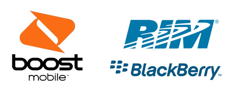 Photo Credit: Boost Mobile and Research In Motion — Boost Mobile, Research In Motion and BlackBerry logos