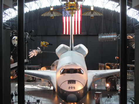 Photo Credit: David July — The Space Shuttle Enterprise OV-101 (1976) in the James S. McDonnell Space Hangar, Steven F. Udvar-Hazy Center, 14390 Air and Space Museum Parkway, Chantilly, Virginia, 06 September 2009