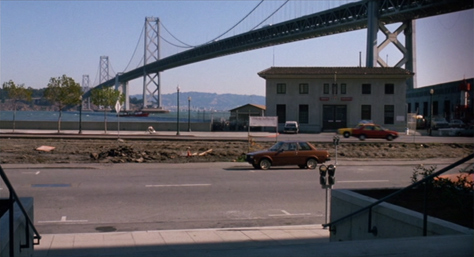 Photo Credit: Universal Pictures and Phil Alden Robinson — 'Sneakers' film frame: the sneakers crossing the San Mateo Bridge