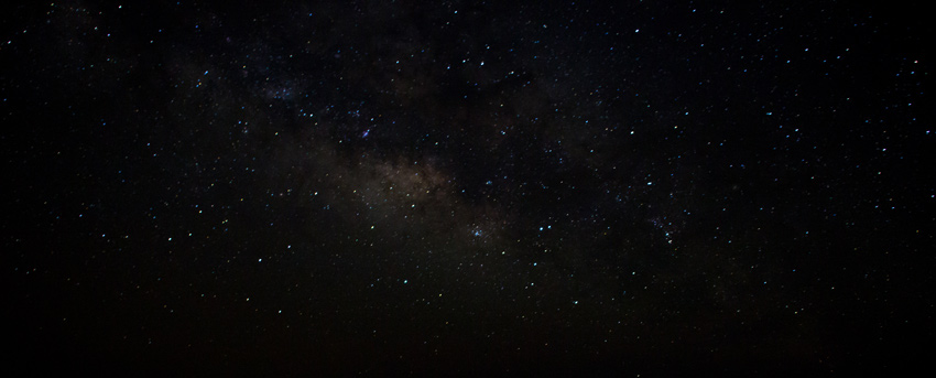 The galactic plane of the Milky Way Galaxy visible in the night sky above St. George Island