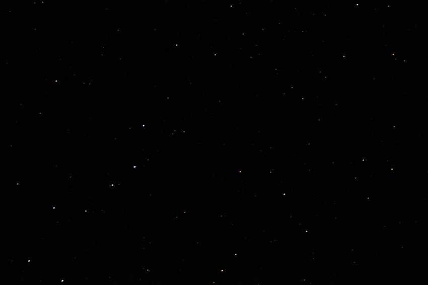 Stars in the night sky including the Big Dipper within the constellation Ursa Major from the MS Empress of the Seas, Deck 8 Forward Station, while sailing toward Havana Harbor