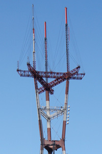 Sutro Tower's new configuration after the DTV project